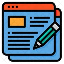 Blogger Writer Pencil Icon