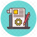 Create Content Content Writing Article Production Icon