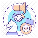 Create marketing strategy  Icon