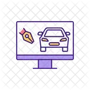 Creating Digital Automobile  Icon