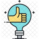 Creative Innovative Thumbs Up Icon