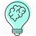 Creative Brain Color Shadow Thinline Icon Icon