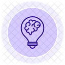 Creative Brain Color Circle Icon Icon