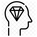 Graphic Mind Diamond Icon
