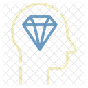 Brain Diamond Icon Icon