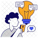 Creative Chatting Communication Conversation Icon
