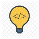Coding Bulb Programming Icon