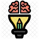 Bulb Mind Creative Icon
