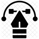 Creative Design Fountain Pen Graphic Grid Icon