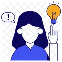Creative Employee Creative Worker Business Idea Icon