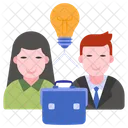 Creative Employees Creative Workers Business Idea Icon