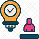 Creative Employee Bulb Icon