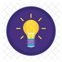 Creative Idea Brainstorm Bulb Icon