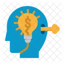 Money Idea Light Bulb Creative Icon