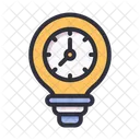 Creative idea clock  Icon