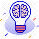 Brain Bulb Creative Ideas Icon