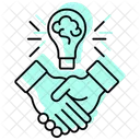 Creative Partnership Color Shadow Thinline Icon アイコン