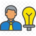 Creative Person Bright Entrepeneur Icon