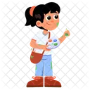 Creative Play Kids Character Icon
