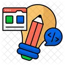 Creative Writing Creative Idea Writing Idea Icon