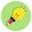 Creative Writing Innovation Bright Idea Icon