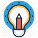 Bombilla Lapiz Luz Icon