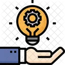 Idea Bombilla Negocios Icon