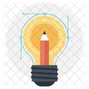 Ampoule Crayon Lumiere Icon