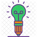 Creativity Brain Storming Electricity Icon