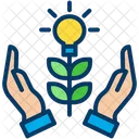 Idea De Crecimiento Idea Creativa Planta De Apoyo Icon