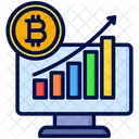 Crecimiento Comparativo Grafico De Lineas Icono