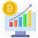 Crecimiento Comparativo Grafico De Lineas Icono