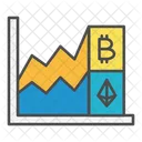 Criptomoneda Crecimiento Grafico Icono