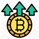 Crecimiento de bitcoin  Icon