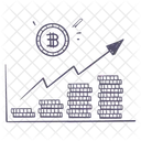 Crecimiento de bitcoin  Icono