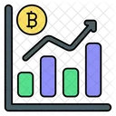 Crecimiento De Bitcoin Bitcoin Criptomoneda Icon