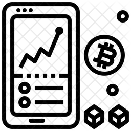 Crecimiento criptográfico en línea  Icono