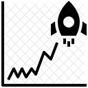 Crecimiento de criptomonedas  Icono
