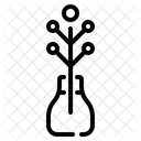 Jarron Flor Minimalista Icono