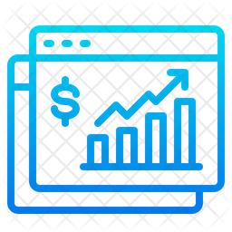 Crecimiento del marketing en línea  Icono