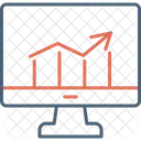 Crecimiento del mercado en línea  Icono