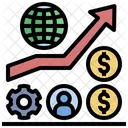 Crecimiento económico  Icono