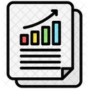 Grafico En Linea Comercio Analisis Icono