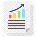 Grafico En Linea Comercio Analisis Icono