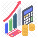 Crecimiento Empresarial Tabla De Crecimiento Datos Empresariales Icono