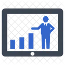 Analisis Crecimiento Empresarial Grafico Icono