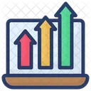 Crecimiento Empresarial En Linea Diagrama De Flujo De Trabajo Planificacion De Proyectos Icono