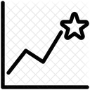 Crecimiento De Estrellas Grafico Analisis Icono