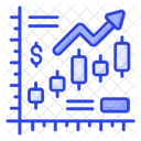 Crecimiento financiero  Icono