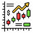 Crecimiento financiero  Icono